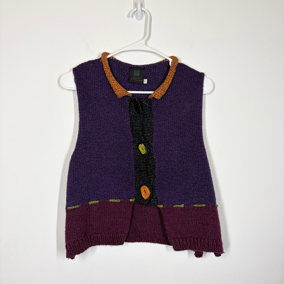 VTG Susan Otterson Knit Vest Size Small